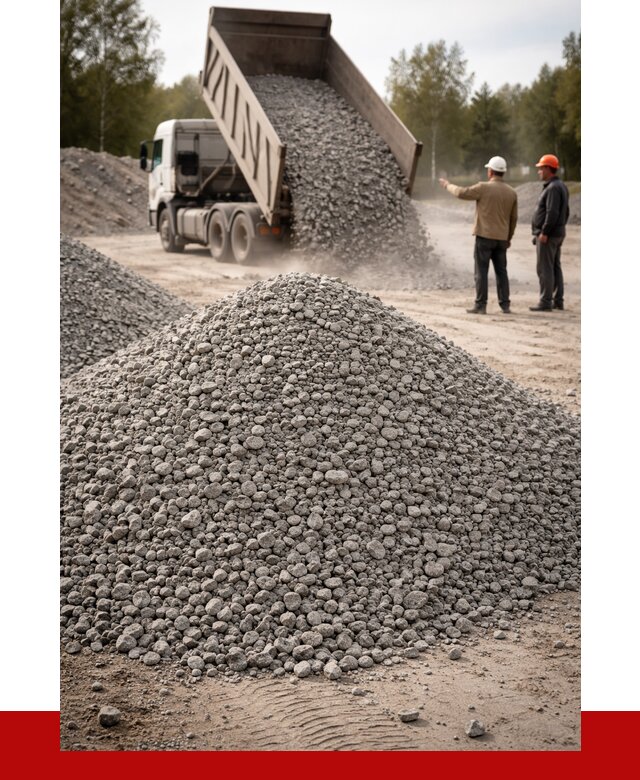 Гранитный щебень фракция 0-5 в октябрьском от 3004 руб ПРОНЕРУДКтб