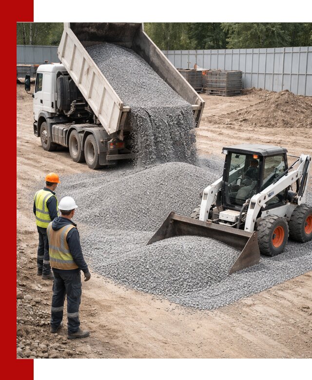 Доставка и продажа гранитного щебня фракции 0-5 в октябрьском