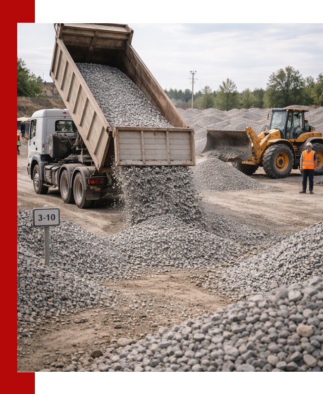 Гранитный щебень фракции 3–10: доставка и продажа в октябрьском