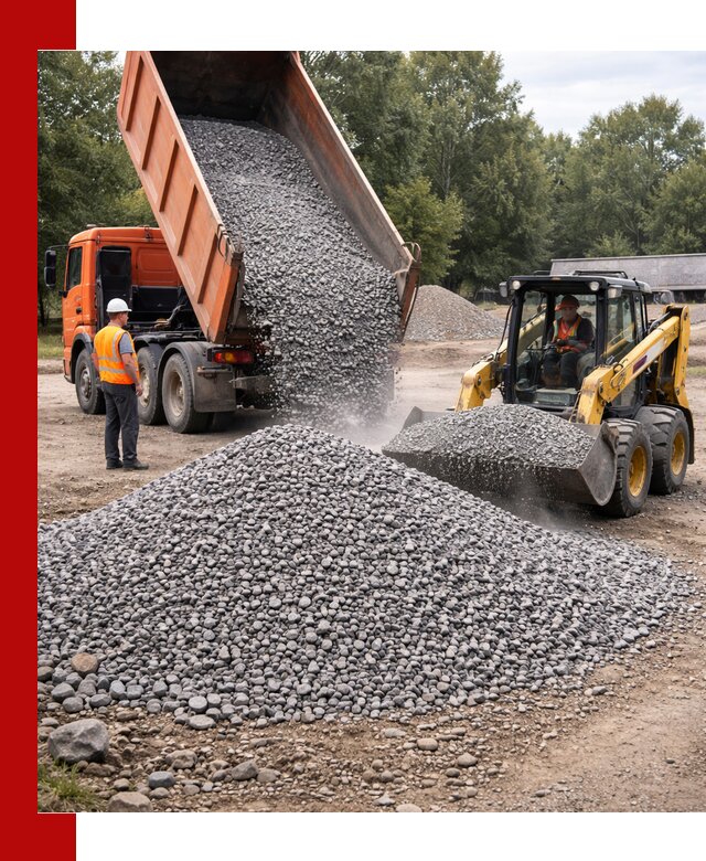 Купить гранитный щебень фракции 5–10 в октябрьском с доставкой