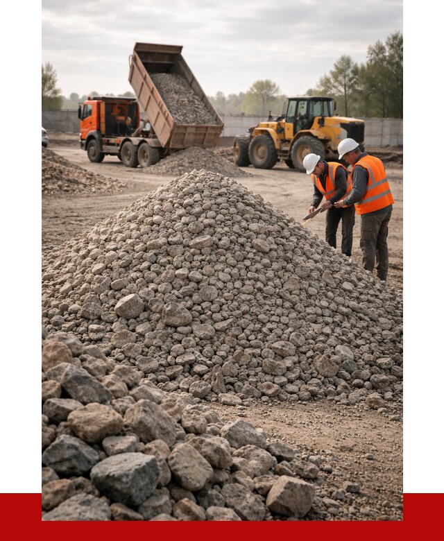 Гранитный щебень фракция 40-70 в октябрьском от 2589 руб ПРОНЕРУДКтб