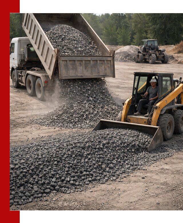 Гранитный щебень фракция 40-70 с доставкой в октябрьском