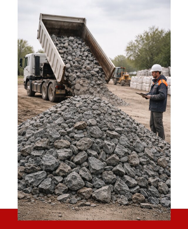 Гранитный щебень фракция 100-200 в октябрьском от 4350 р. ПРОНЕРУДКтб