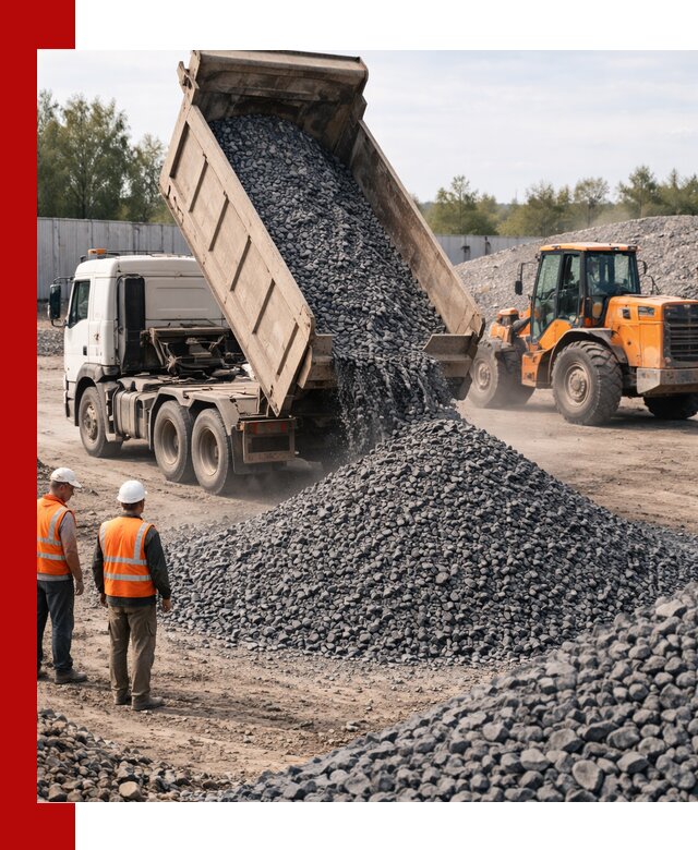 Доставка и продажа щебня габбро-диабаза в октябрьском