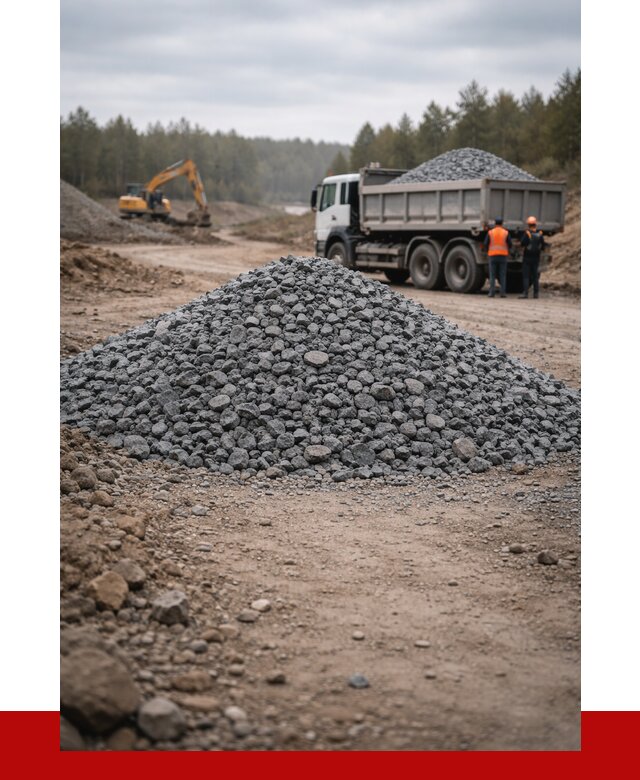 Щебень габбро диабаз фракция 40-70 в октябрьском от 2279 р-ПРОНЕРУДКтб