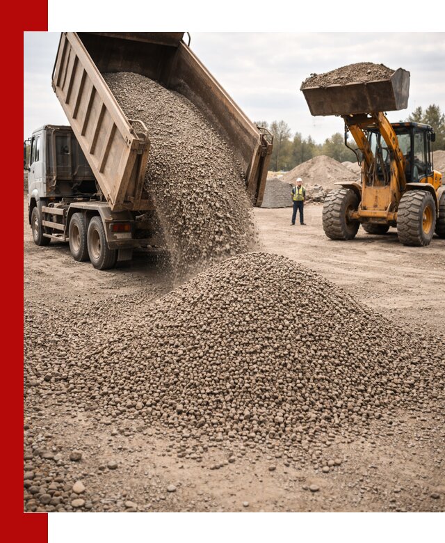 Гравийный щебень фракция 3–10 с доставкой в октябрьском