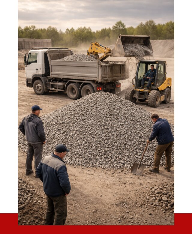 Гравийный щебень фракция 5-20 в октябрьском от 2486 р. ПРОНЕРУДКтб