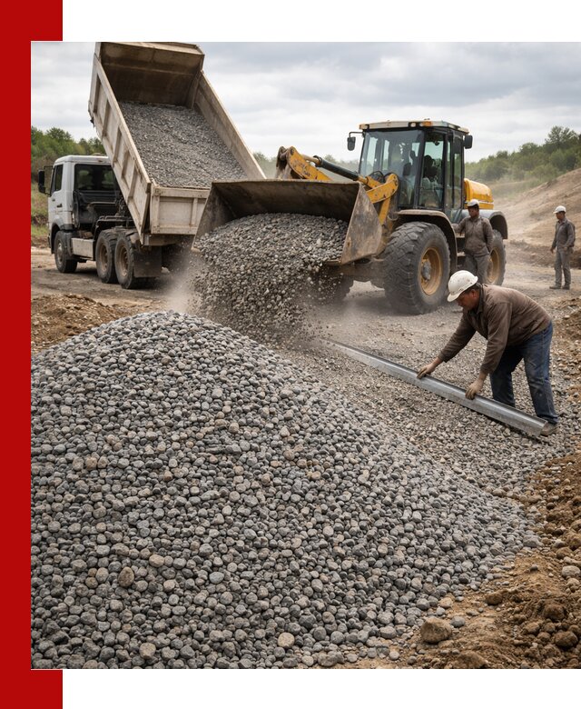Гравийный щебень фракция 5-20 с доставкой в октябрьском