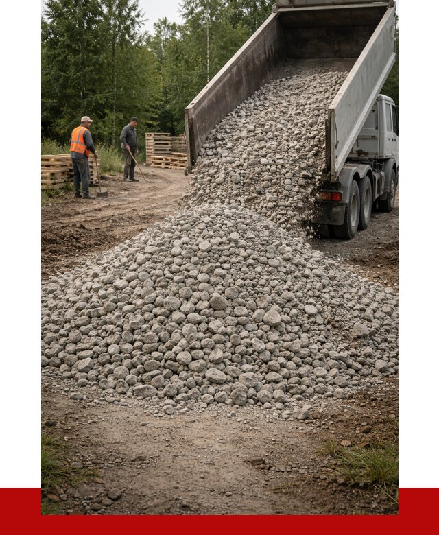 гравийный щебень фракция 70-120 в октябрьском от 2537 р. ПРОНЕРУДКтб