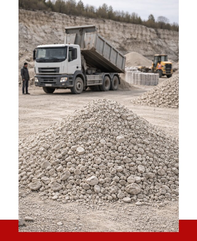 Известняковый щебень фракция 5-20 в октябрьском, 4350 р. ПРОНЕРУДКтб