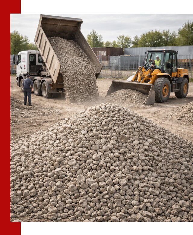 Доломитовый щебень фракции 20–41 с доставкой в октябрьском