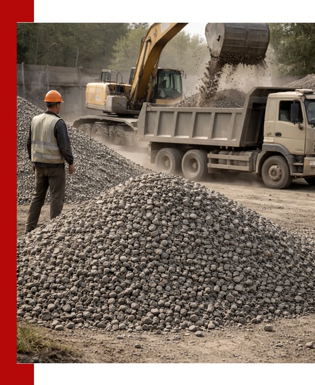 Шлаковый щебень фракция 5-20 с доставкой в октябрьском