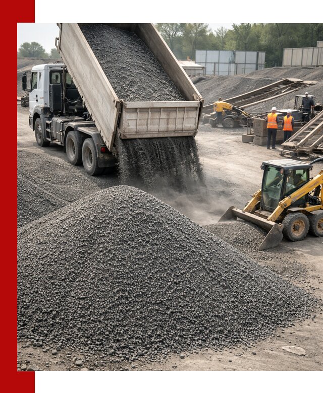 Вторичный щебень фракция 0–5 с доставкой в октябрьском