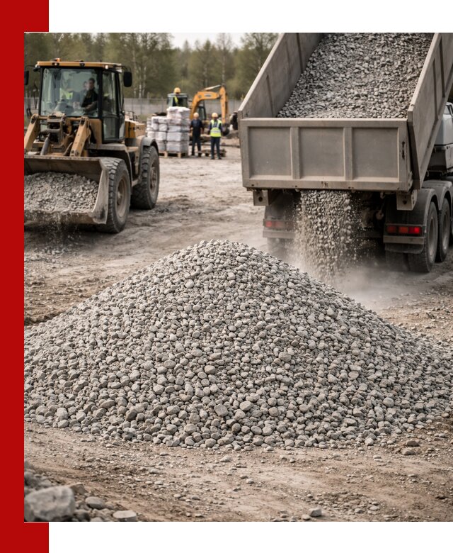 Вторичный щебень фракции 5-20 в октябрьском — доставка и продажа крупнотоннажно