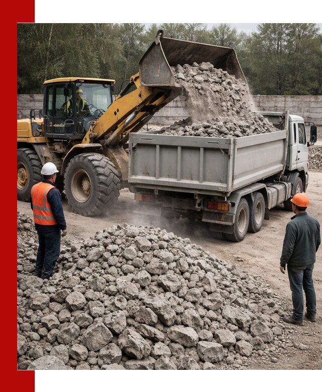 Вторичный щебень фракция 70–150 в октябрьском с доставкой