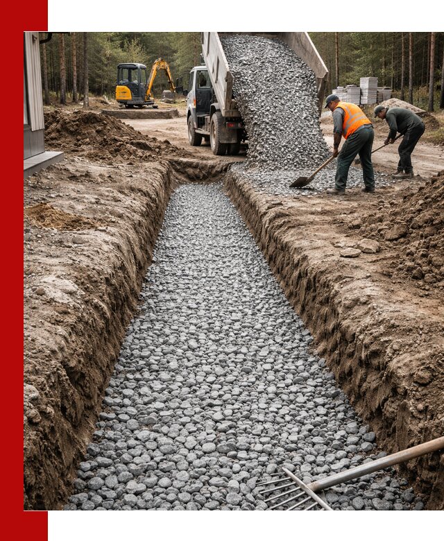 Щебень для дренажа с доставкой в октябрьском высокого качества