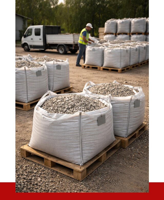 Щебень в мешках с доставкой в октябрьском от 4350 р. | ПРОНЕРУДКтб
