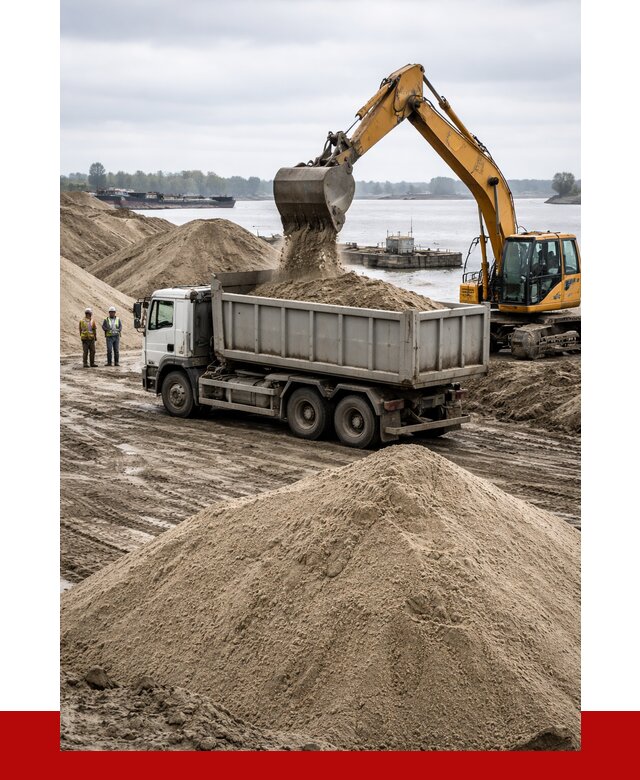 Купить речной песок навалом в октябрьском от 1864 р., ПРОНЕРУДКтб