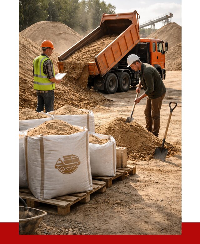 Строительный песок в октябрьском от 2279 р. с доставкой, ПРОНЕРУДКтб