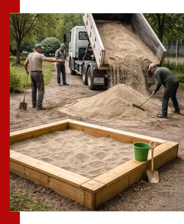 Песок для песочницы с доставкой в октябрьском недорого и чистый