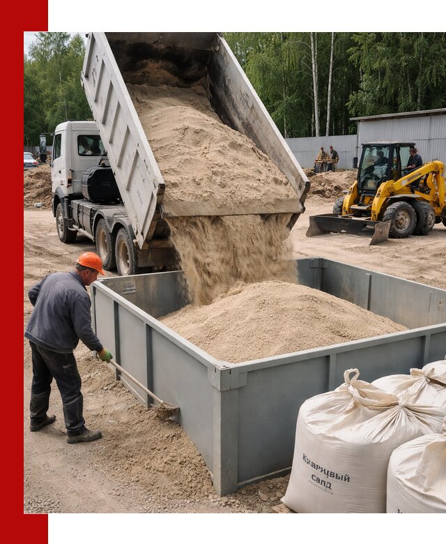 Кварцевый песок для фильтра в октябрьском — доставка и качество