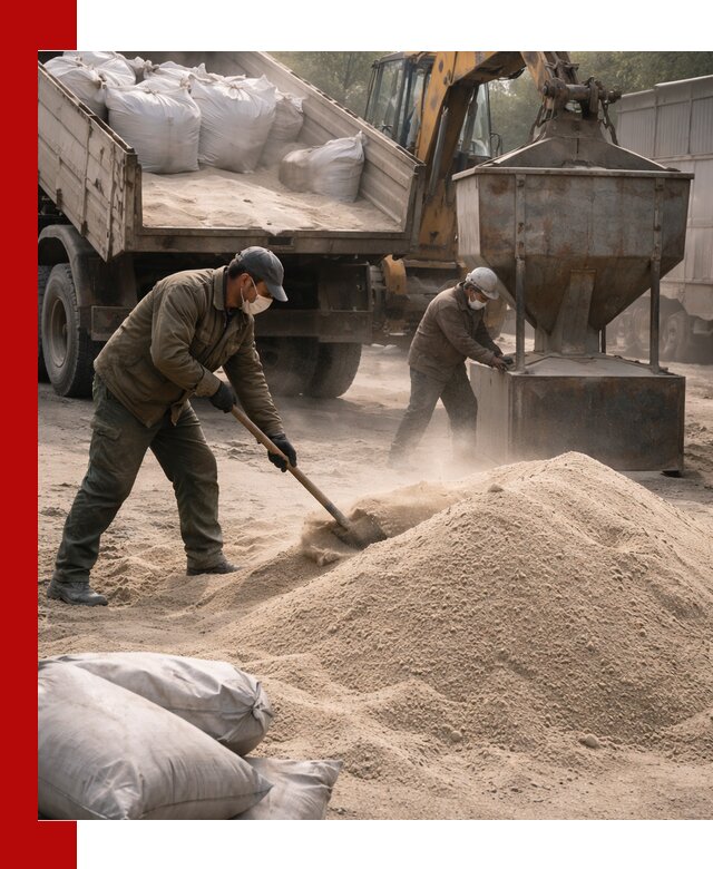 Кварцевый песок для пескоструя в октябрьском — доставка и качество