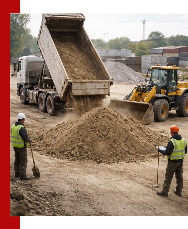 Доставка и продажа пескогрунта оптом и в розницу в октябрьском