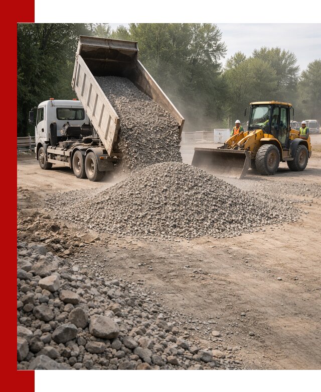 Гравий фракция 5–20 доставка в октябрьском оптом и в розницу