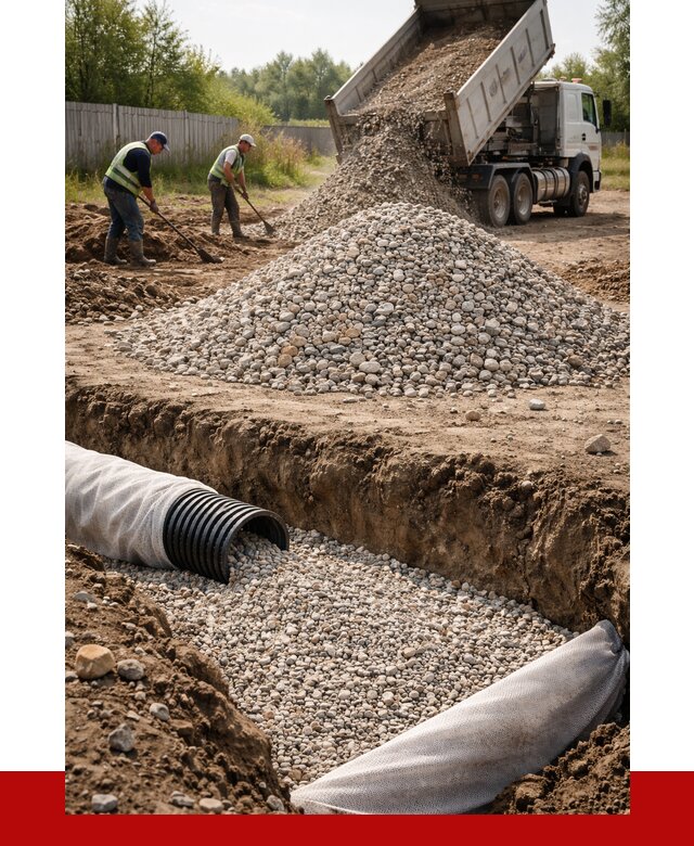 Гравий для дренажа в октябрьском от 2279 р., доставка ПРОНЕРУДКтб