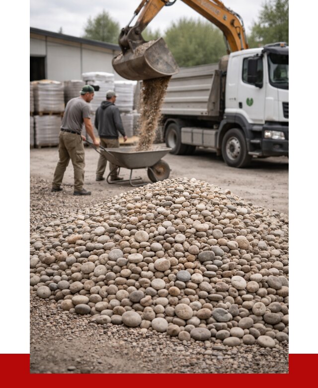 Галька декоративная в октябрьском от 3314 р. за куб | ПРОНЕРУДКтб