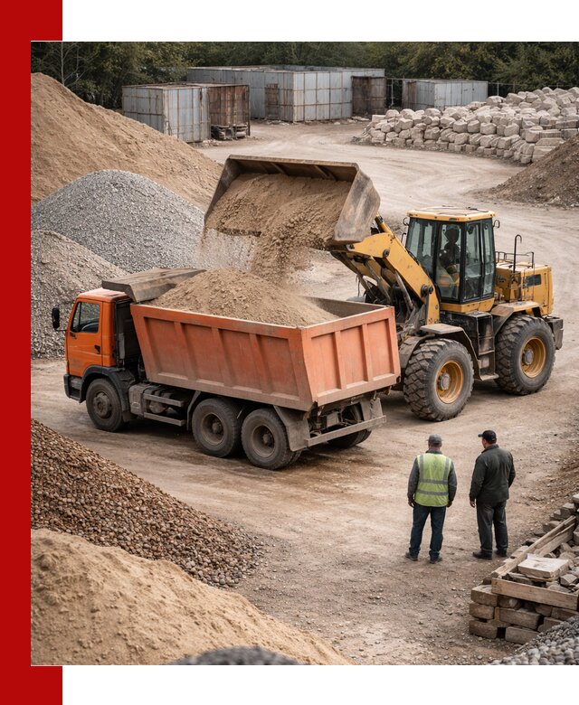 Доставка сыпучих смесей и смесей для стройки в октябрьском