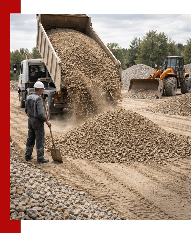 Доставка щпс С3 в октябрьском самосвалами и бортовыми грузовиками