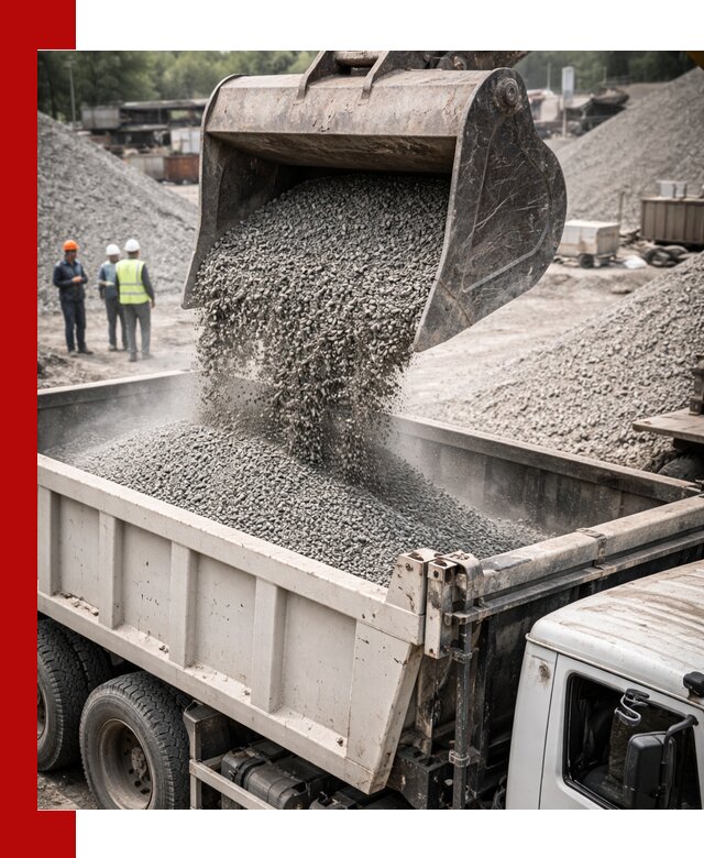 Отсев и крошка для строительства и дорожных работ в октябрьском