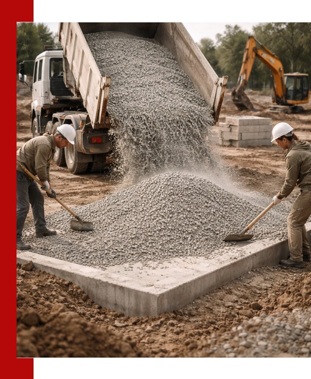 Доставка и продажа отсева для бетона в октябрьском