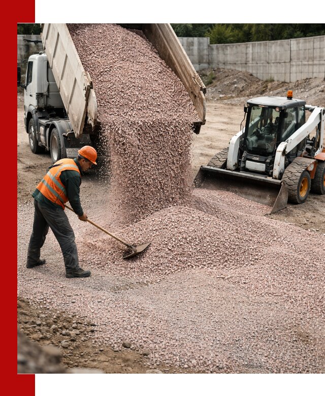 Крошка розовый гранит с доставкой в октябрьском от производителя