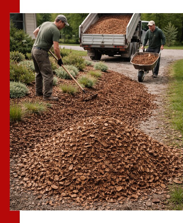 Крошка для мульчирования с доставкой в октябрьском