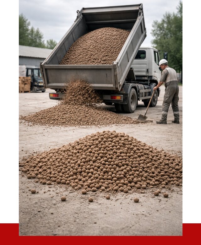 Керамзит с доставкой в октябрьском от 4350 р. за м3 | ПРОНЕРУДКтб