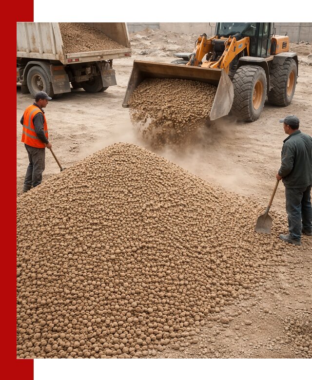 Керамзит фракция 10-20 с доставкой в октябрьском