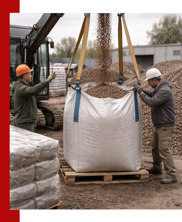 Керамзит в биг-бегах с доставкой в октябрьском