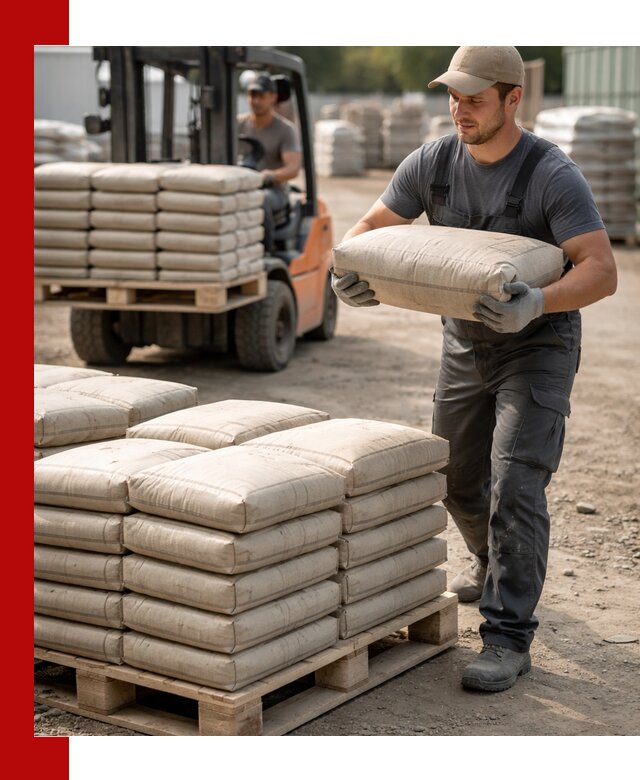 Доставка цемента в мешках оптом и в розницу в октябрьском