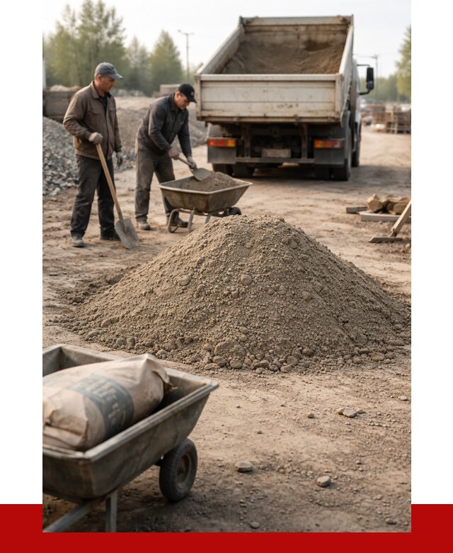 Цементно-песчаная смесь М150 в октябрьском от 4868 р. | ПРОНЕРУДКтб