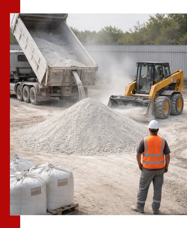 Доставка и продажа известняковой муки в октябрьском