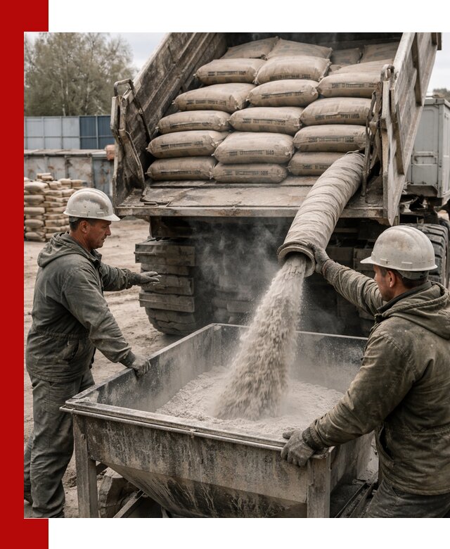 Доставка цемента М400 в октябрьском оптом и в розницу