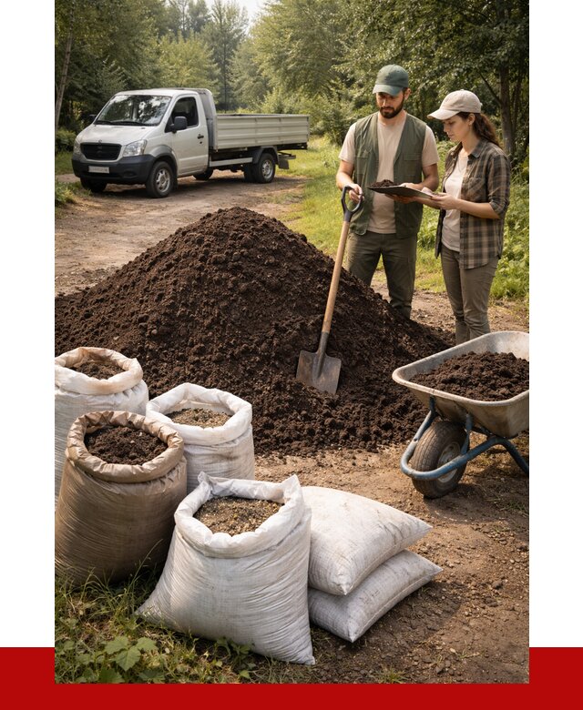 Купить грунт с доставкой в октябрьском от 4661 р. за м3 | ПРОНЕРУДКтб