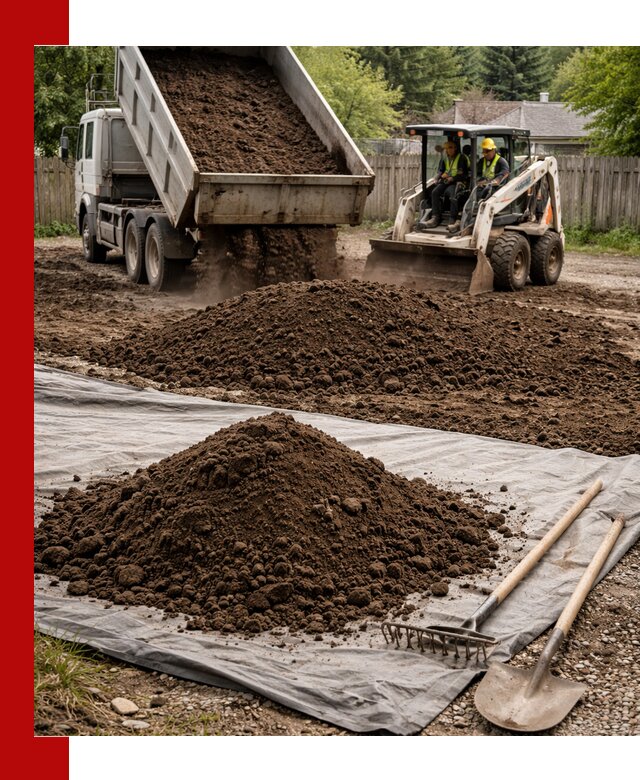 Грунт для отсыпки участка с доставкой в октябрьском