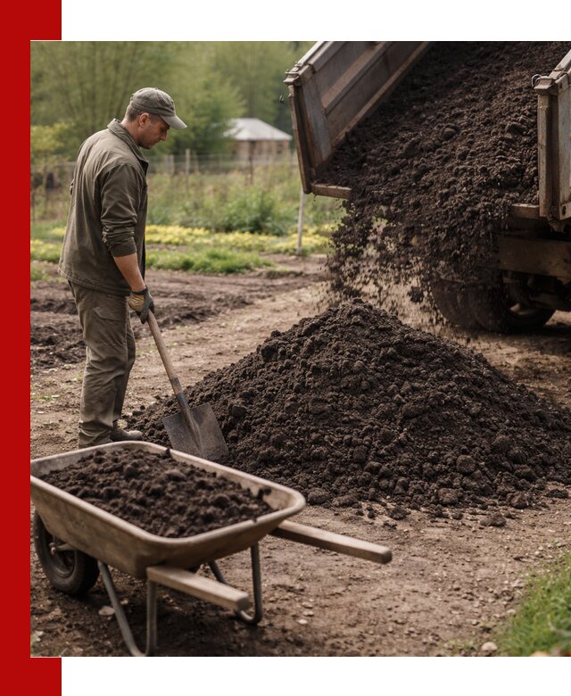 Доставка качественной земли для огорода в октябрьском