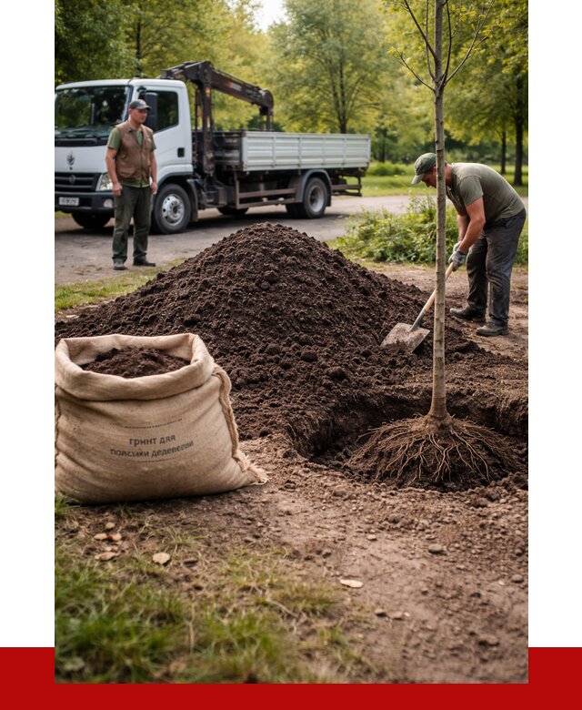 Грунт для посадки деревьев в октябрьском от 1243 р. | ПРОНЕРУДКтб
