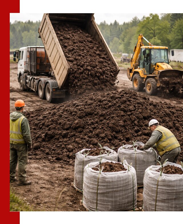 Доставка нейтрального торфа в октябрьском оптом и в розницу