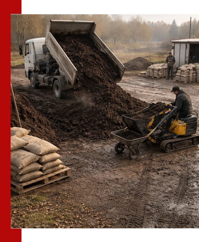 Кислый торф в доставке по выгодным ценам в октябрьском