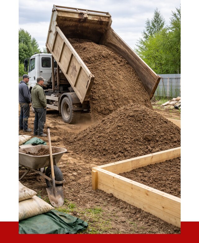 Торфо песчаная смесь в октябрьском с доставкой от 1916 р. | ПРОНЕРУДКтб